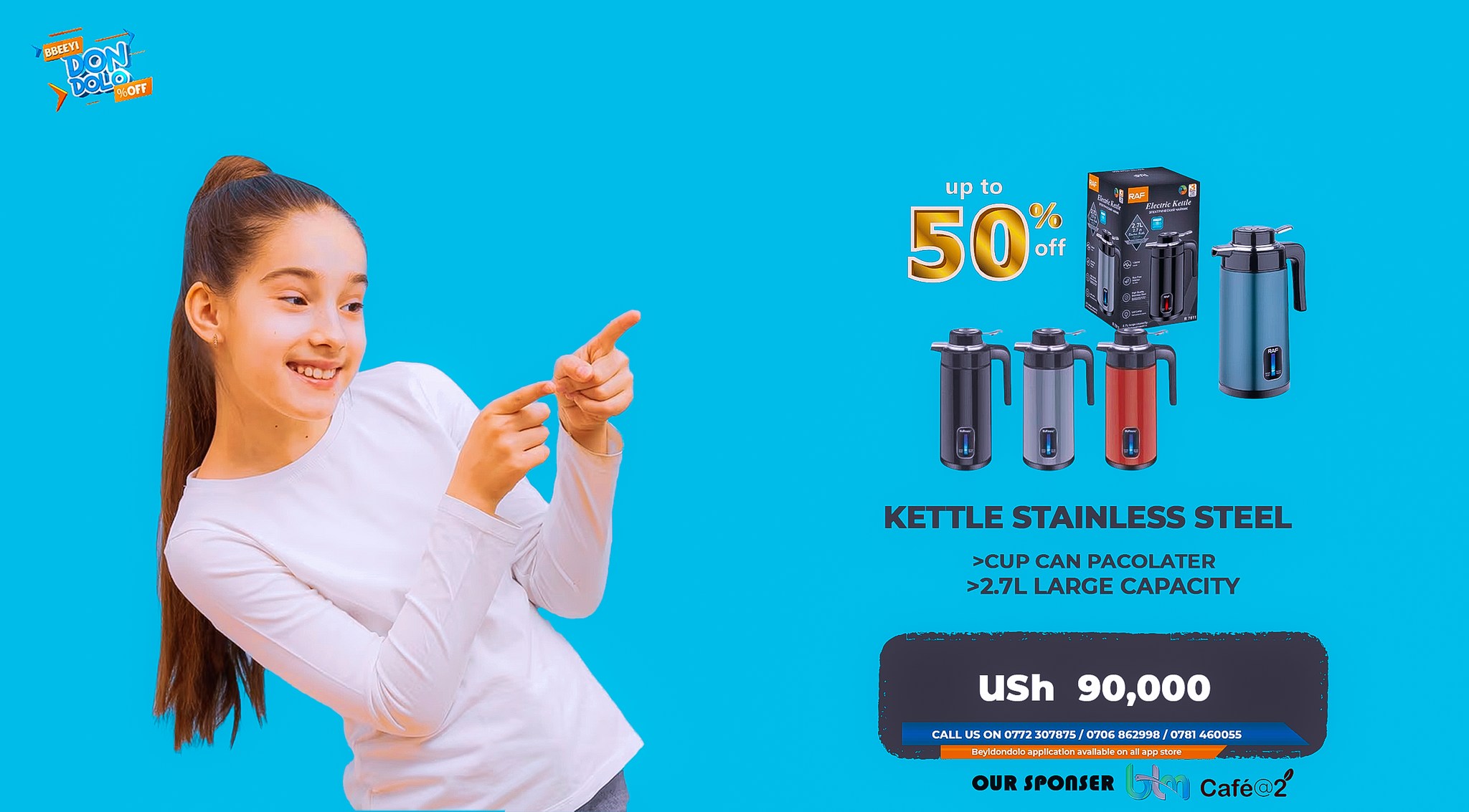 Grab this stainless steel kettle at a low price- USh 90,000