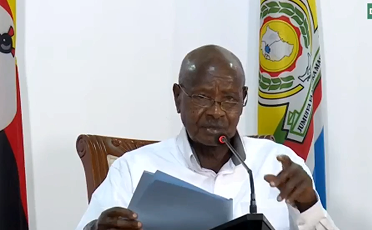 H.E y.K museveni addressing the nation